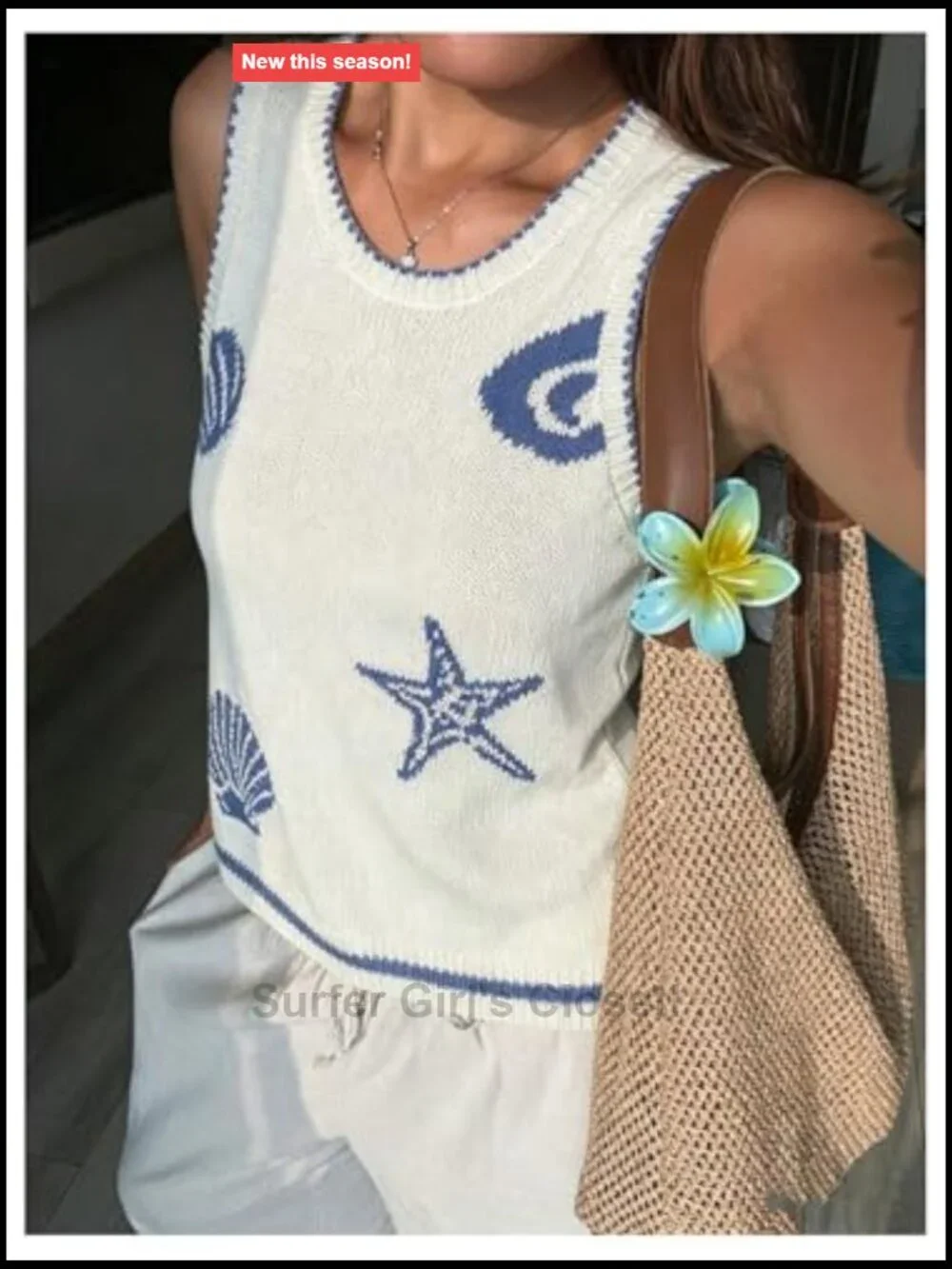 Verdusa Sleeveless Crochet Knit Tank Top Sweater Vest Y2K